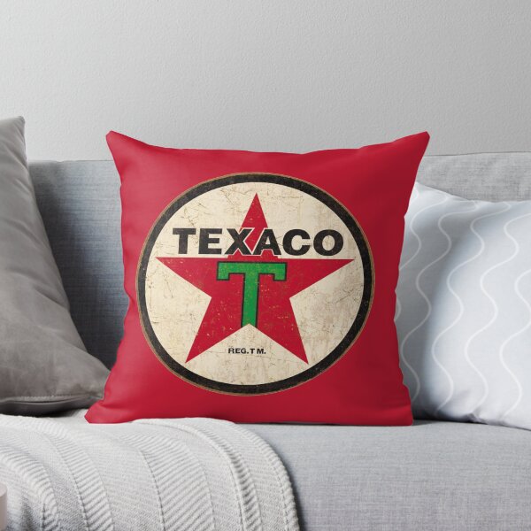 Texaco - Vintage Sign Throw Pillow