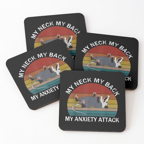 Item preview, My Neck My Back My Anxiety Attack Opossum Sunset , Opossum Gift For Mom Dad Kids designed and sold by Opossum GIFT ★★★★★.