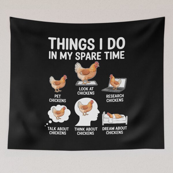 Item preview, Things I Do In My Spare Time Chicken Lover Farmer  designed and sold by angolinnArt.