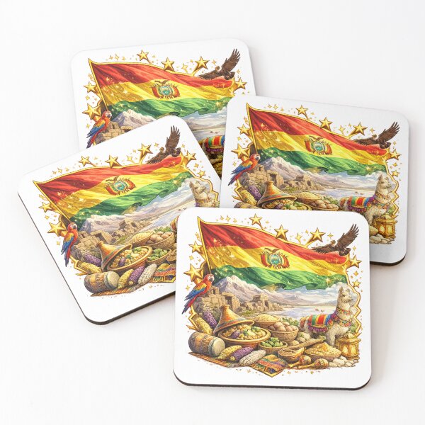 Item preview, Starry Bolivia Logo – Cultural Identity and National Pride designed and sold by K2M.