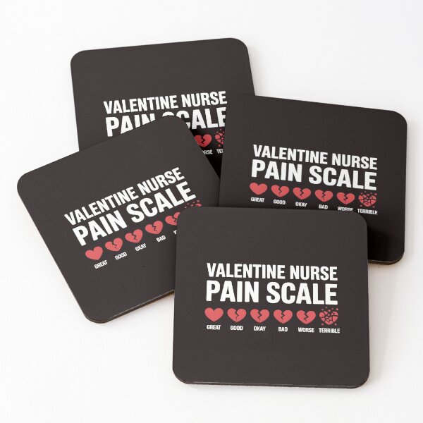 Item preview, Valentine Nurse Pain Scale – Cute Triage Nurse Valentine Design designed and sold by Redgiant87x.