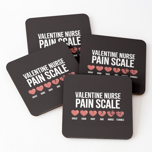 Item preview, Valentine Nurse Pain Scale – Nursing Humor Valentine Edition designed and sold by Redgiant87x.