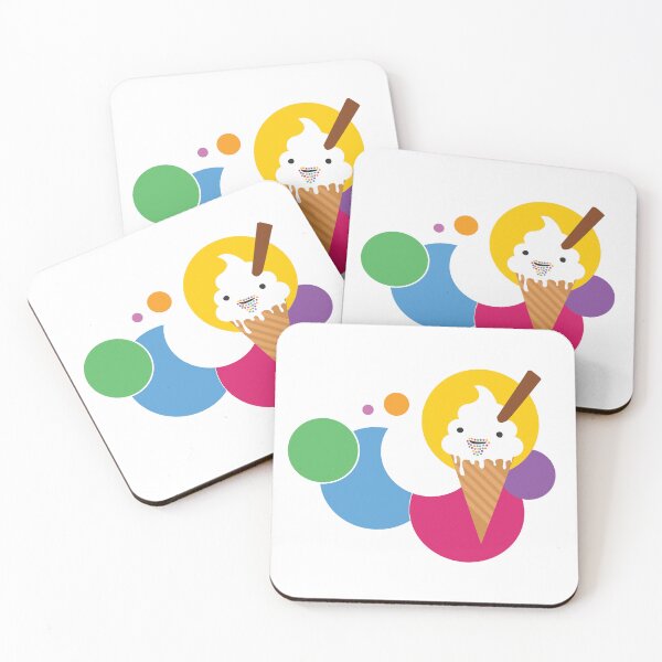 Item preview, ice cream and happy dots designed and sold by zillahdee.