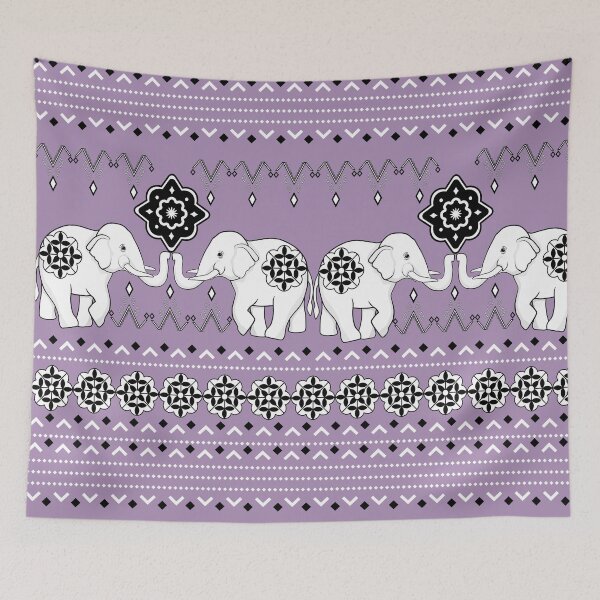 Item preview, Elephant Ethnic Seamless Pattern Design designed and sold by Atchara-Siri.