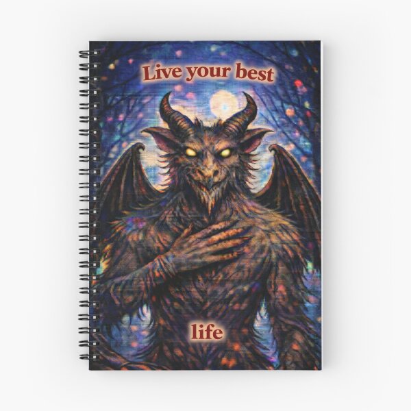 Item preview, Jersey Devil – "Live Your Best Life" – Cursed Affirmation designed and sold by Absurd Cult Co..