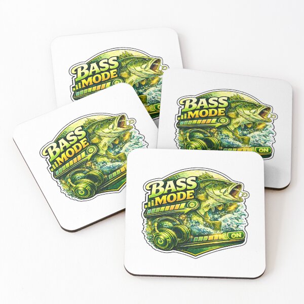 Item preview, Bass Mode On – Modern Fishing Gaming Style Shirt designed and sold by SVALANART.