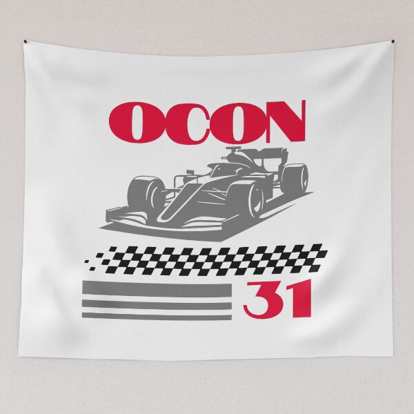 Item preview, esteban ocon f1 haas racing poster designed and sold by MAISONDEPODIUM.