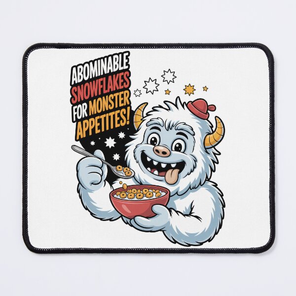 Item preview, Vintage Cereal Snowflakes Retro Breakfast Funny Abominable Cartoon designed and sold by SEBANOX.