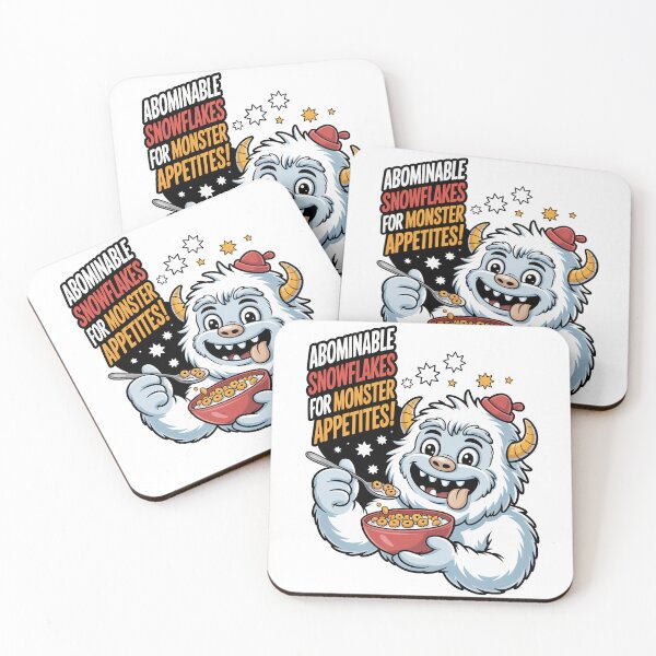 Item preview, Vintage Cereal Snowflakes Retro Breakfast Funny Abominable Cartoon designed and sold by SEBANOX.