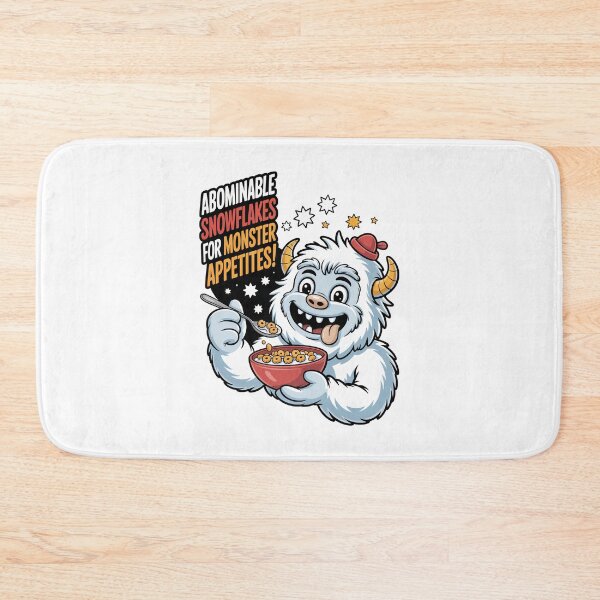 Item preview, Vintage Cereal Snowflakes Retro Breakfast Funny Abominable Cartoon designed and sold by SEBANOX.