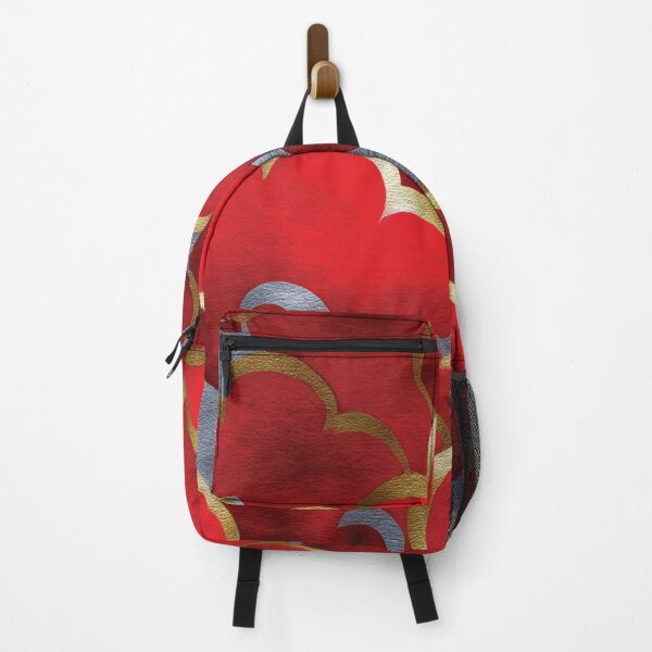 Item preview, Elegant Red and Gold Abstract Cloud Pattern designed and sold by DGtaLrtcom.