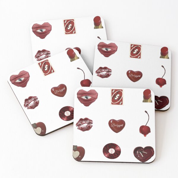 Item preview, Vintage Red Coquette Aesthetic Sticker Pack - Cherry, Hearts & Vinyl designed and sold by Aesthetic Crew.