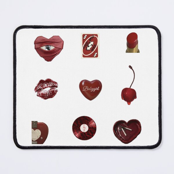 Item preview, Vintage Red Coquette Aesthetic Sticker Pack - Cherry, Hearts & Vinyl designed and sold by Aesthetic Crew.