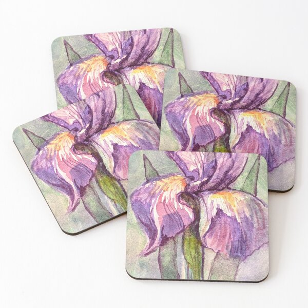Item preview, Iris Watercolor designed and sold by Kara Draws.