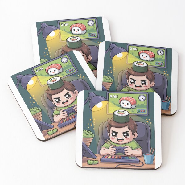 Item preview, Copy of Kawaii Sushi Gamer Night designed and sold by McVrax.