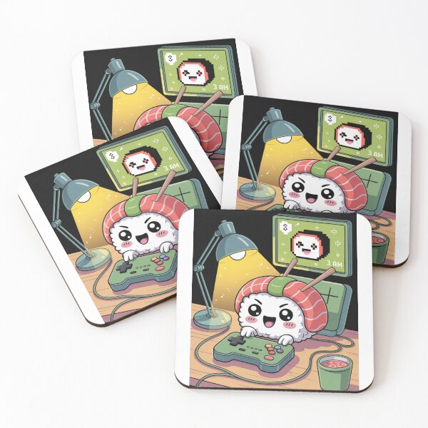 Item preview, Copy of Kawaii Sushi Gamer Night designed and sold by McVrax.