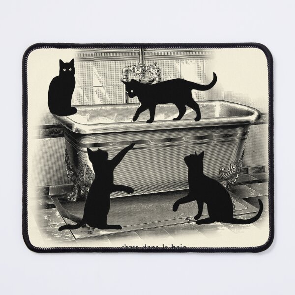 Item preview, Cats in the Bath: Bathroom Art Print designed and sold by Mr Mustard Prints.