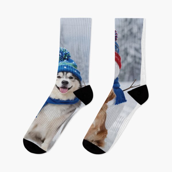 Item preview, Two dogs with a Snowman  designed and sold by MiaRose85.