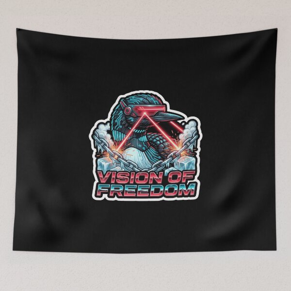 Item preview, Vision of Freedom - Cyberpunk Rebel Loon Laser designed and sold by The Grumpy Pet Club.