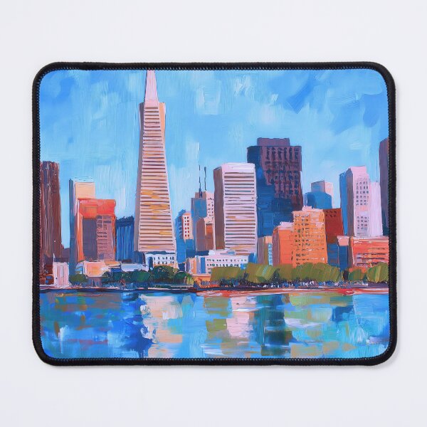 Item preview, San Francisco Skyline – Marine Blue designed and sold by SkylineVistas Designs.