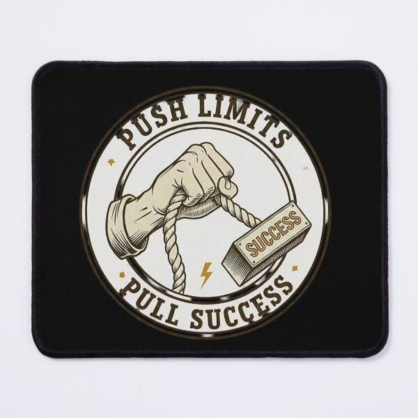 Item preview, Push Limits Pull Success Motivation Quote | Discipline Mindset Design designed and sold by SV-Creation.