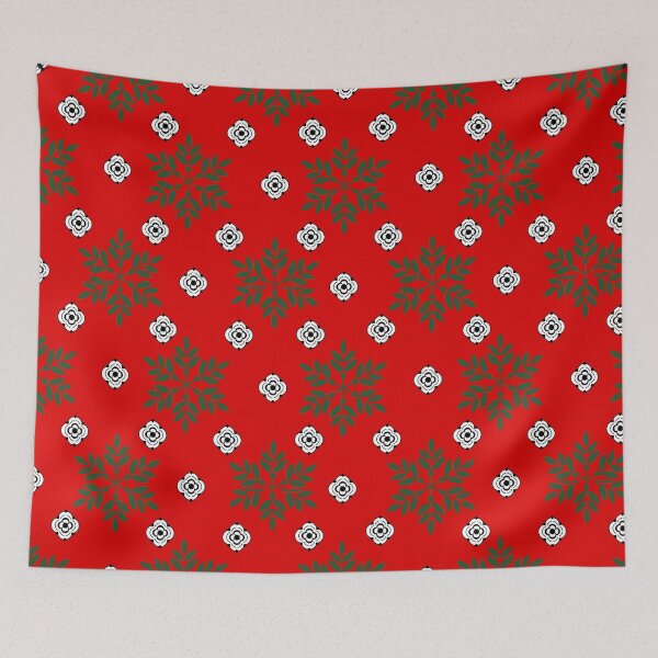 Item preview, Red Floral Geometric Seamless Pattern designed and sold by Atchara-Siri.