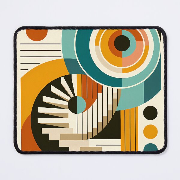 Item preview, Geometric Circles and Staircase Abstract designed and sold by InkSmithery.
