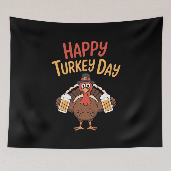 Item preview, Happy Turkey Day Thanksgiving Beer Drinking Men Women designed and sold by joyouartArt.