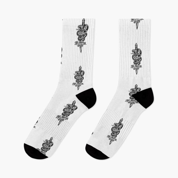 Item preview, No Mercy Given – Snake & Dagger Tattoo Style Dark Aesthetic Design designed and sold by Doodlynx.