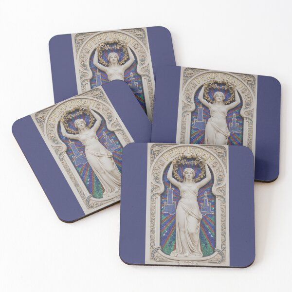 Item preview, Perpignan France Renaissance Mosaic - Mediterranean Goddess Wall Art designed and sold by FrancophileFun.