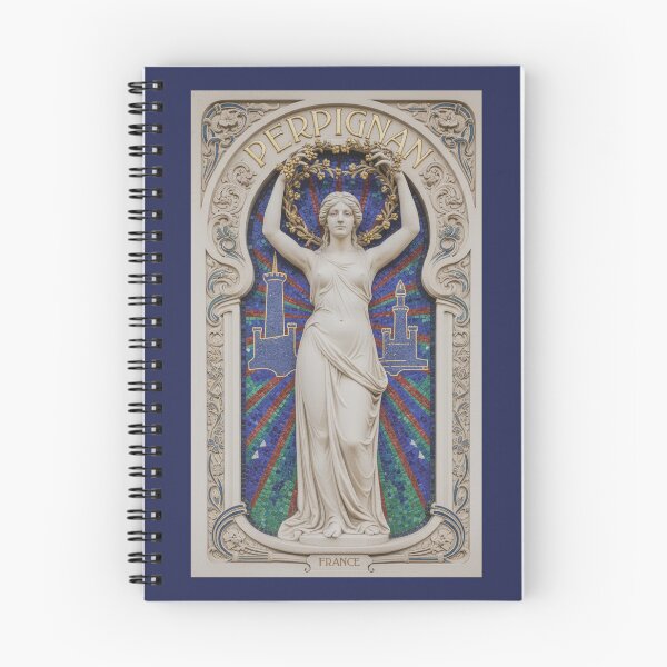 Item preview, Perpignan France Renaissance Mosaic - Mediterranean Goddess Wall Art designed and sold by FrancophileFun.