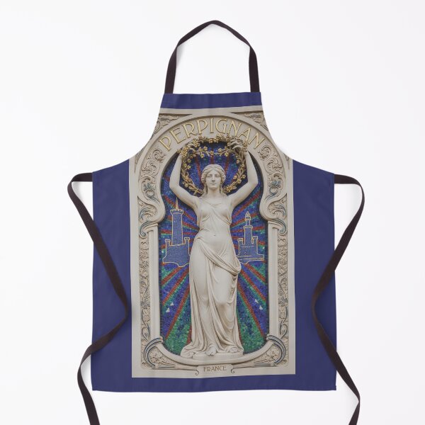 Item preview, Perpignan France Renaissance Mosaic - Mediterranean Goddess Wall Art designed and sold by FrancophileFun.