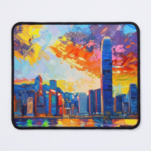 Item preview, Hong Kong Skyline – Radiant Color designed and sold by SkylineVistas Designs.