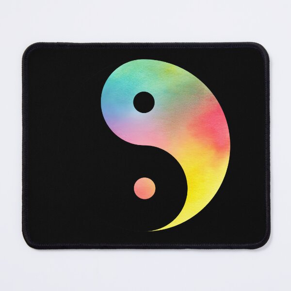 Item preview, Watercolor Rainbow Yin Yang Balance designed and sold by MirAgi.