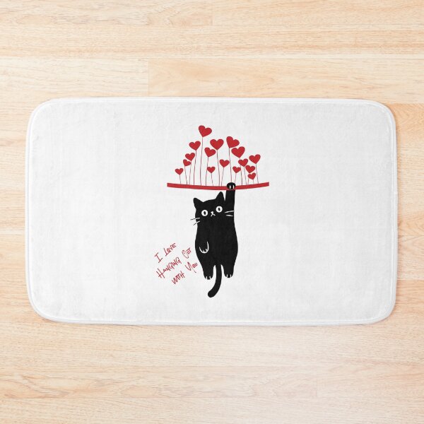 Item preview, Funny Black Cat Hanging Out Valentine's Day designed and sold by Artycom.