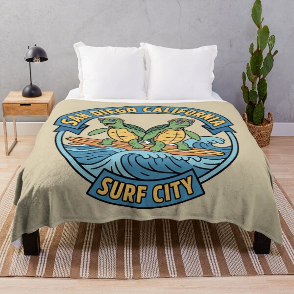 Item preview, Surf City-San Diego designed and sold by Pixel-Lair.