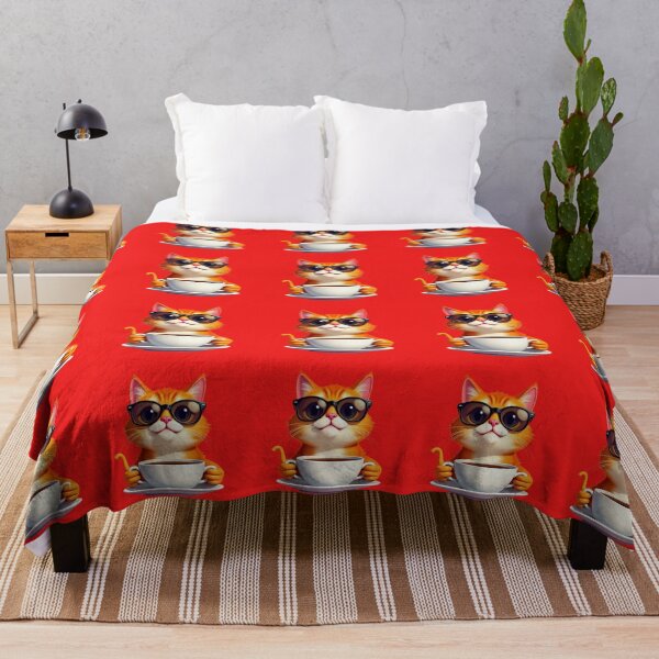 Item preview, Cool Cat with Giant Coffee | Fun Design on T-Shirts, Mugs & More designed and sold by Bittor18.