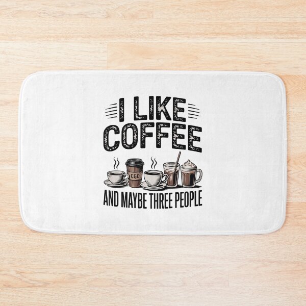 Item preview, I Like Coffee Caffeine Addicted Coffee Lover Saying designed and sold by joyouartArt.