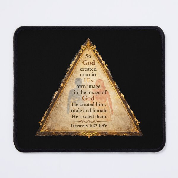 Item preview, Created in His Image — Genesis 1:27 ESV designed and sold by MACodDesigns.