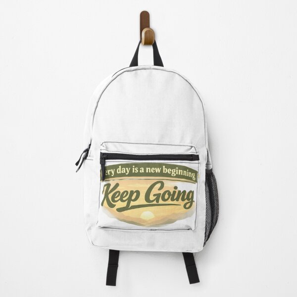 Item preview, Keep Going - Every Day is a New Beginning | Motivational Nature Art designed and sold by Crown & Claw.