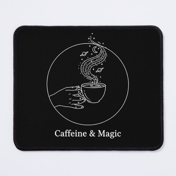Item preview, Caffeine and Magic Vintage - Retro Mystical Coffee Lover Art designed and sold by Axivra.