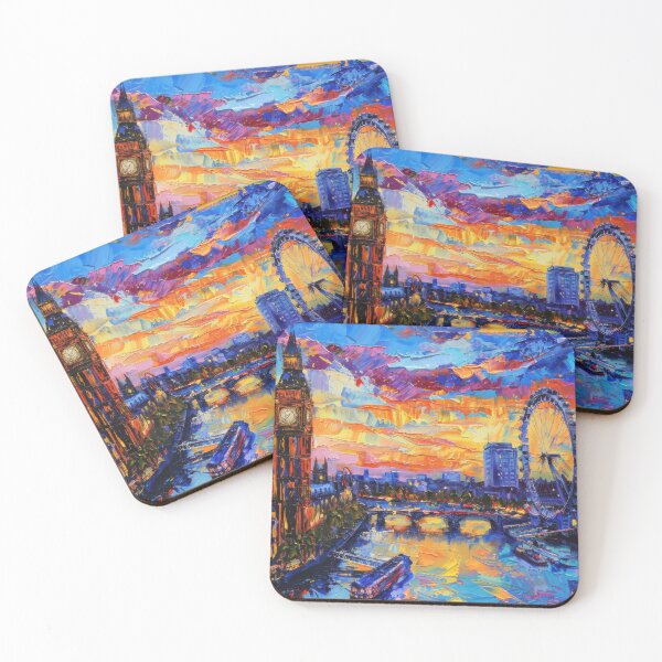 Item preview, London Skyline – Big Ben & London Eye designed and sold by SkylineVistas Designs.