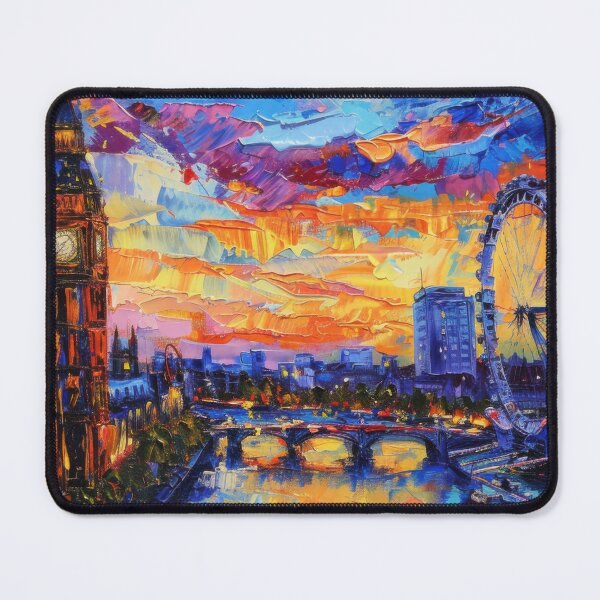 Item preview, London Skyline – Big Ben & London Eye designed and sold by SkylineVistas Designs.
