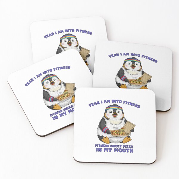 Item preview, Funny Penguin Into Fitness Pizza Humor designed and sold by TeeARTHY.
