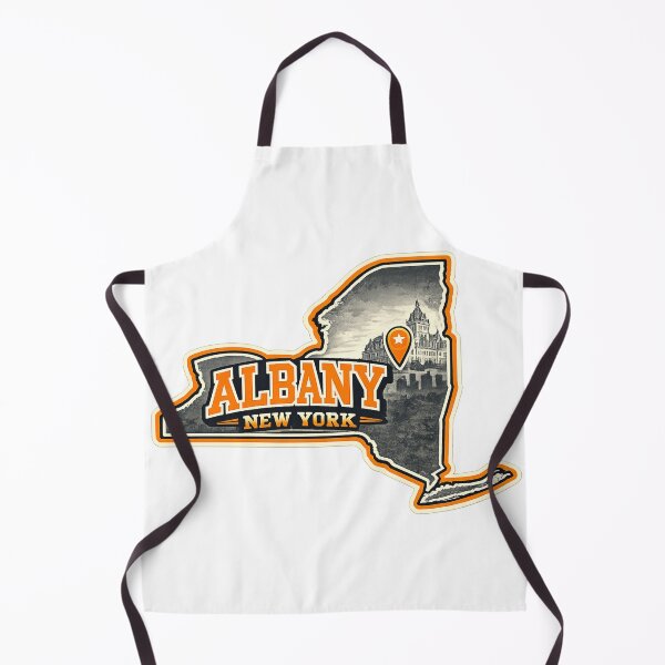 Item preview, Albany New York State Outline Map Label Design designed and sold by Item Geeks.