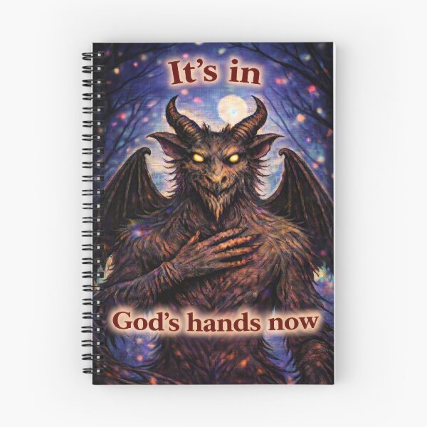 Item preview, Jersey Devil – "It's In God's Hands Now" – Cursed Affirmation designed and sold by Absurd Cult Co..