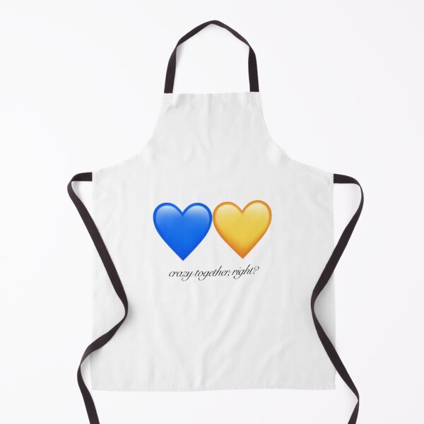 Item preview, Byler Crazy Together Blue and Yellow Hearts designed and sold by maelrusydesigns.