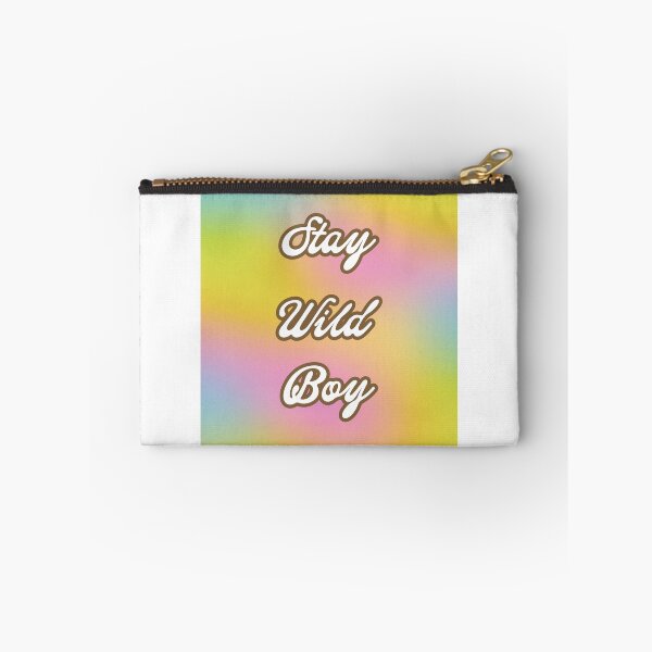 Item preview, Stay Wild Boy - Pastel Rainbow Retro Quote designed and sold by Beverly Montgomery Design.