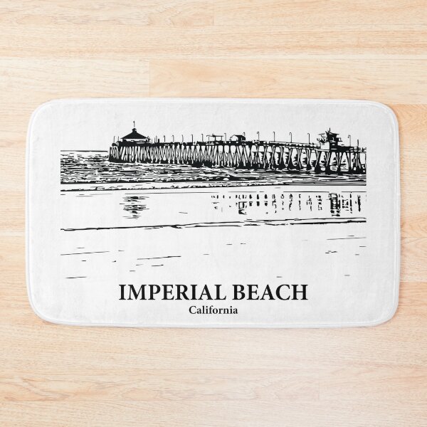 Item preview, Imperial Beach CA - Ink Cityscape Illustration designed and sold by Lakeric.