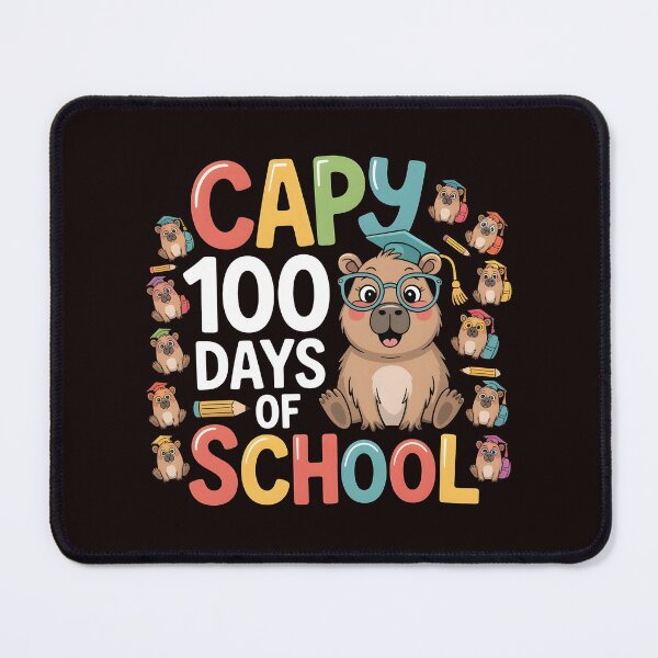 Item preview, Capy 100 Days of School – Cute Capybara Classroom Celebration designed and sold by Redgiant87x.